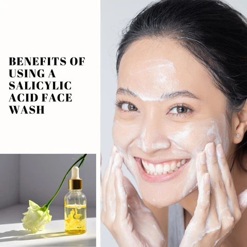 Salicylic acid face wash with skincare essentials for oily skin